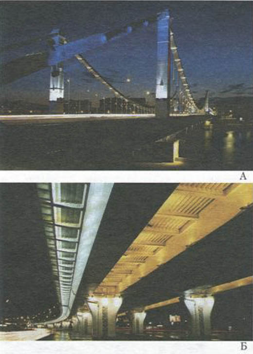 Цветодинамическое освещение Крымского моста